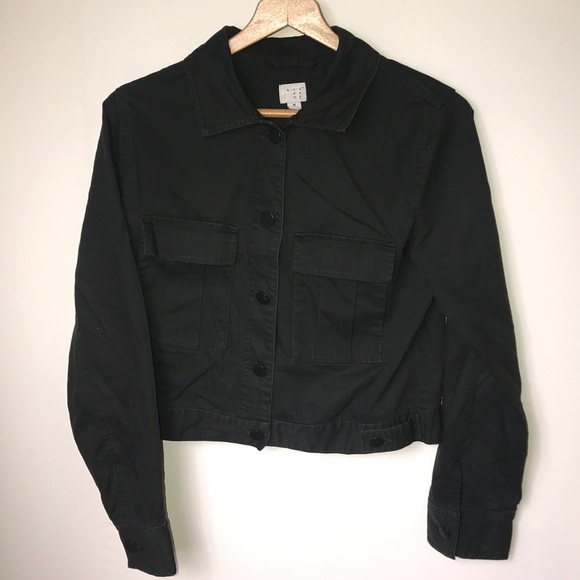 A New Day Forrest Green Military Jacket Size Med - Picture 2 of 7